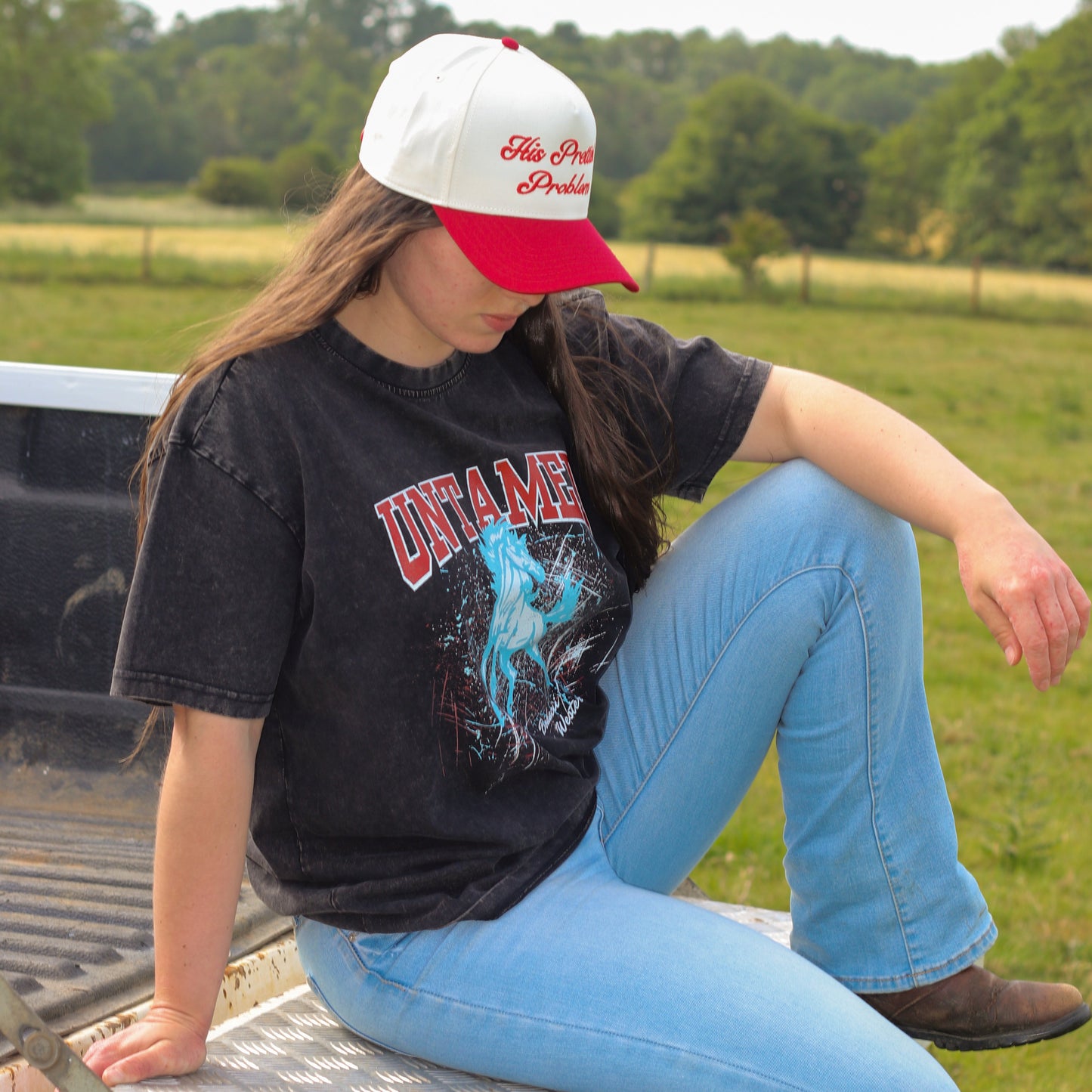Untamed Oversized Acid Wash T-shirt