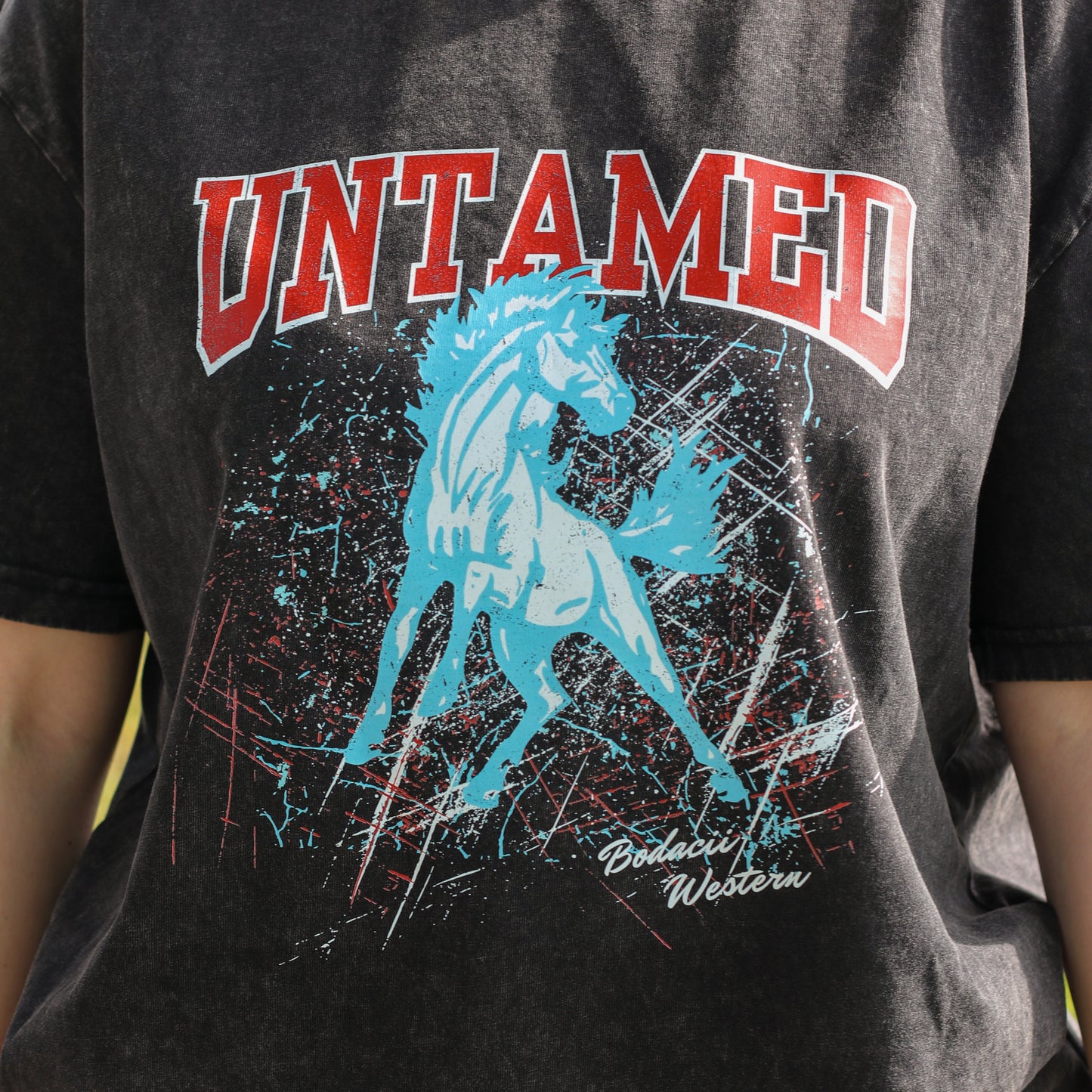 Untamed Oversized Acid Wash T-shirt