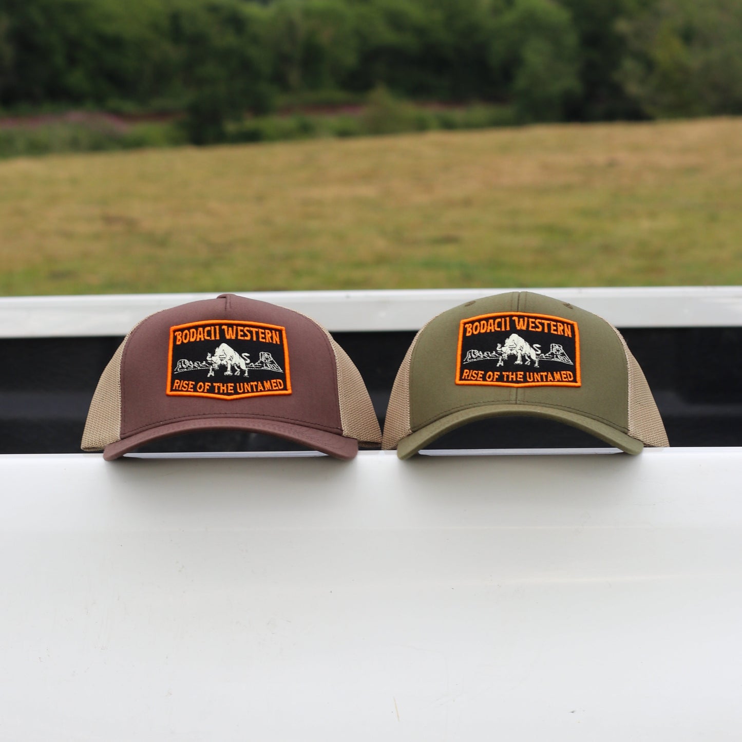 Khaki Green Untamed Trucker Cap
