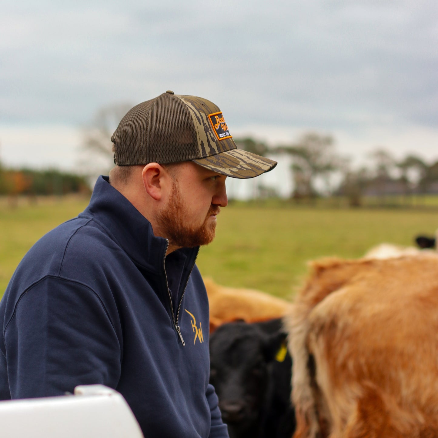 camo western trucker