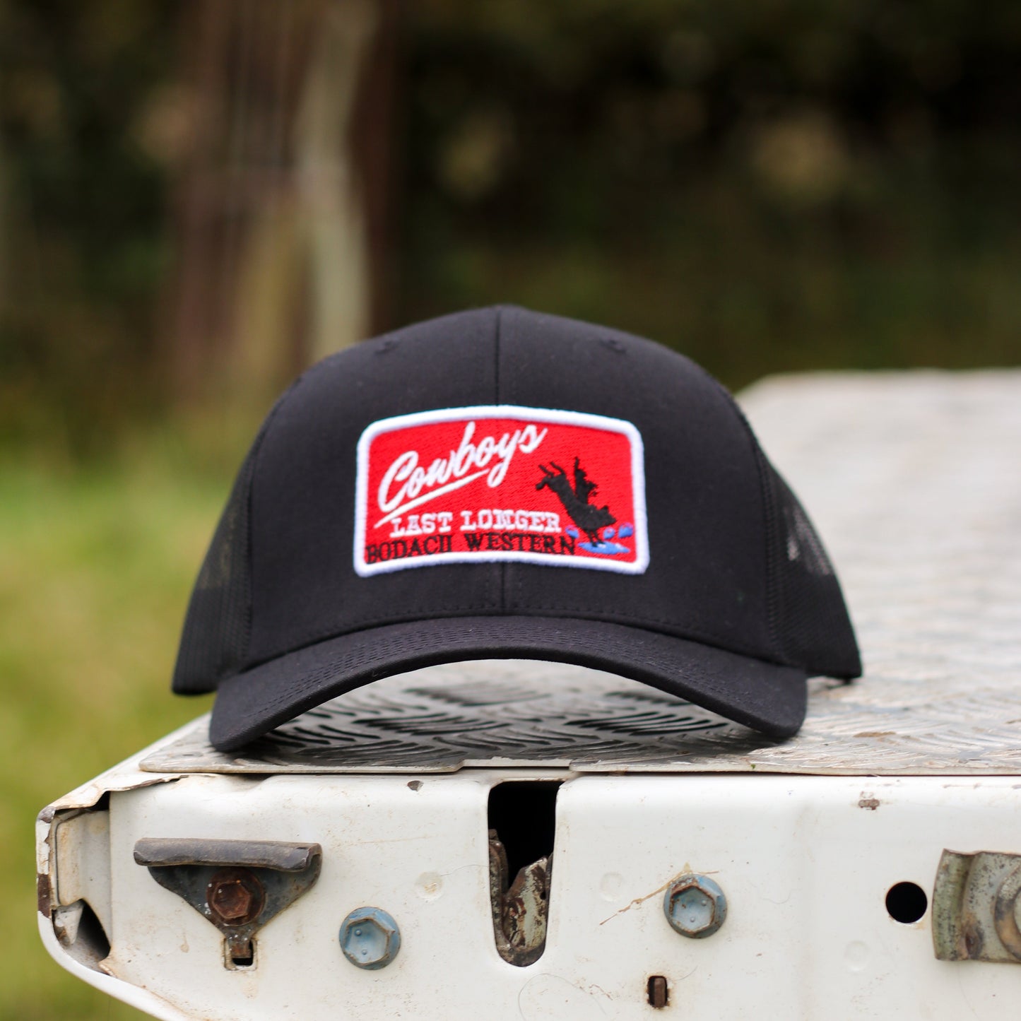 Cowboys Last Longer Trucker Cap - Black