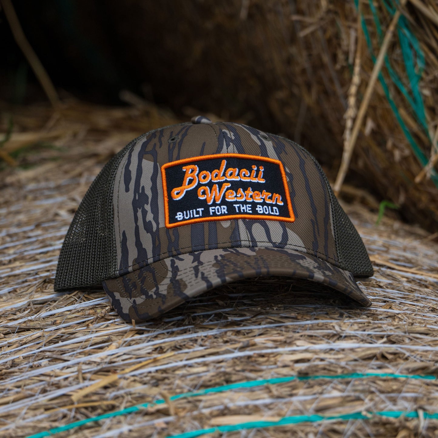 camouflage western trucker cap