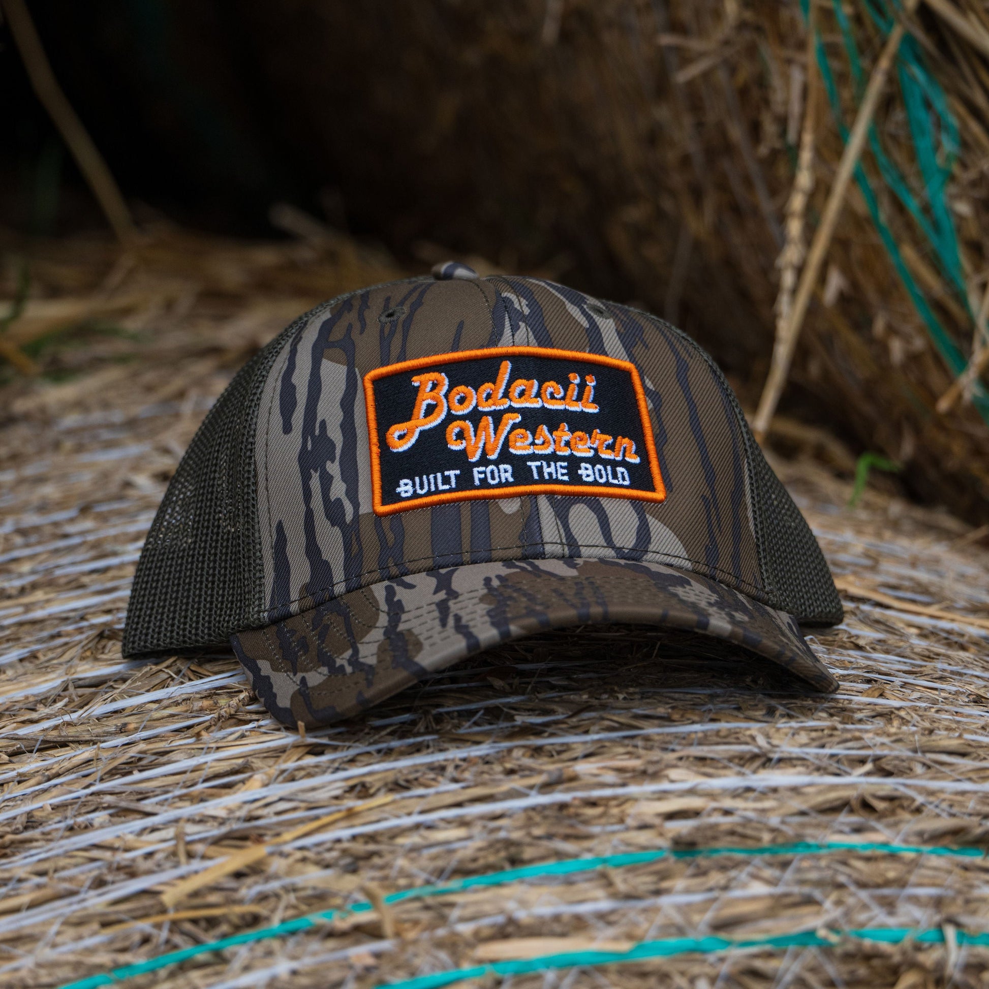 camouflage western trucker cap