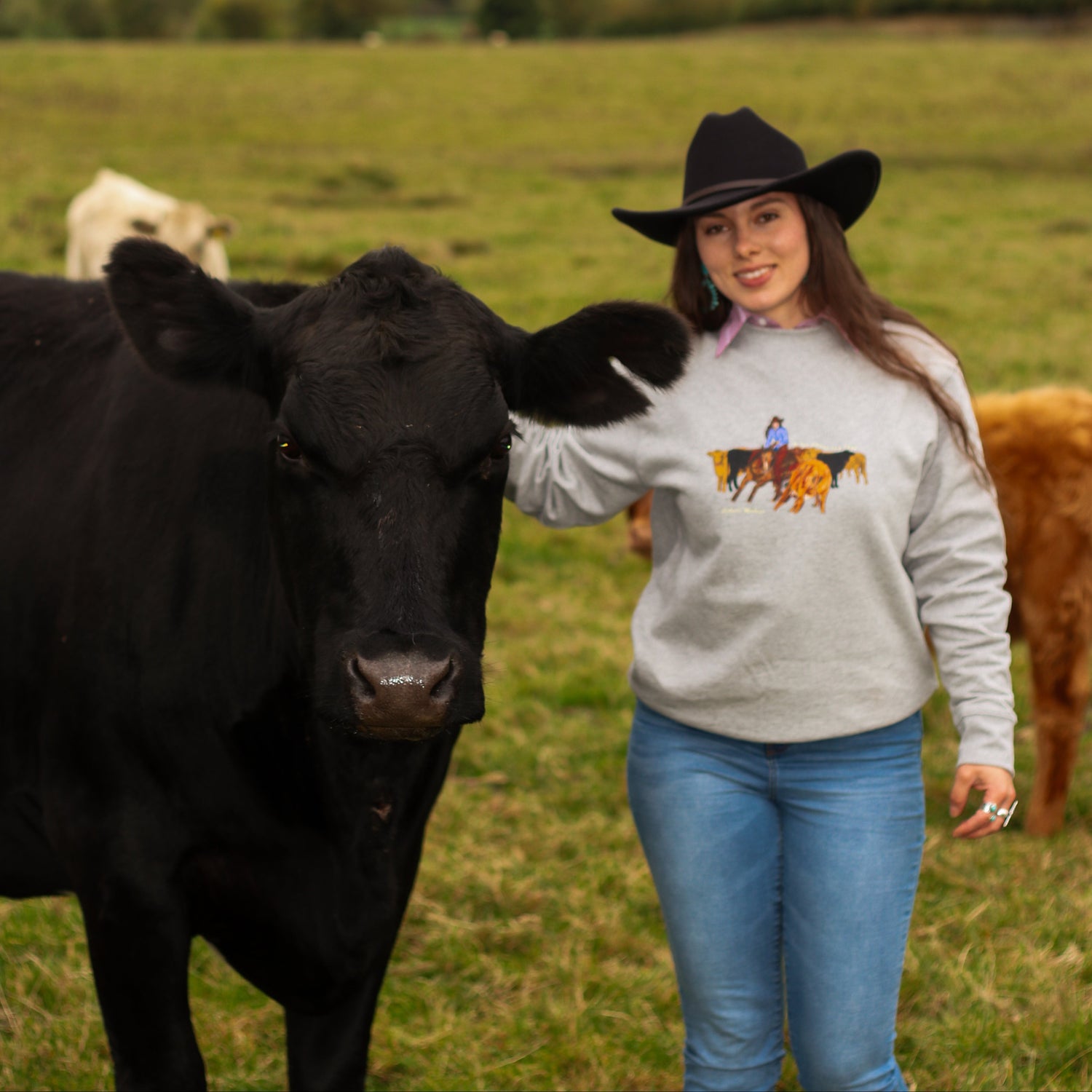 first generation woman in farming. cowgirl fashion.
