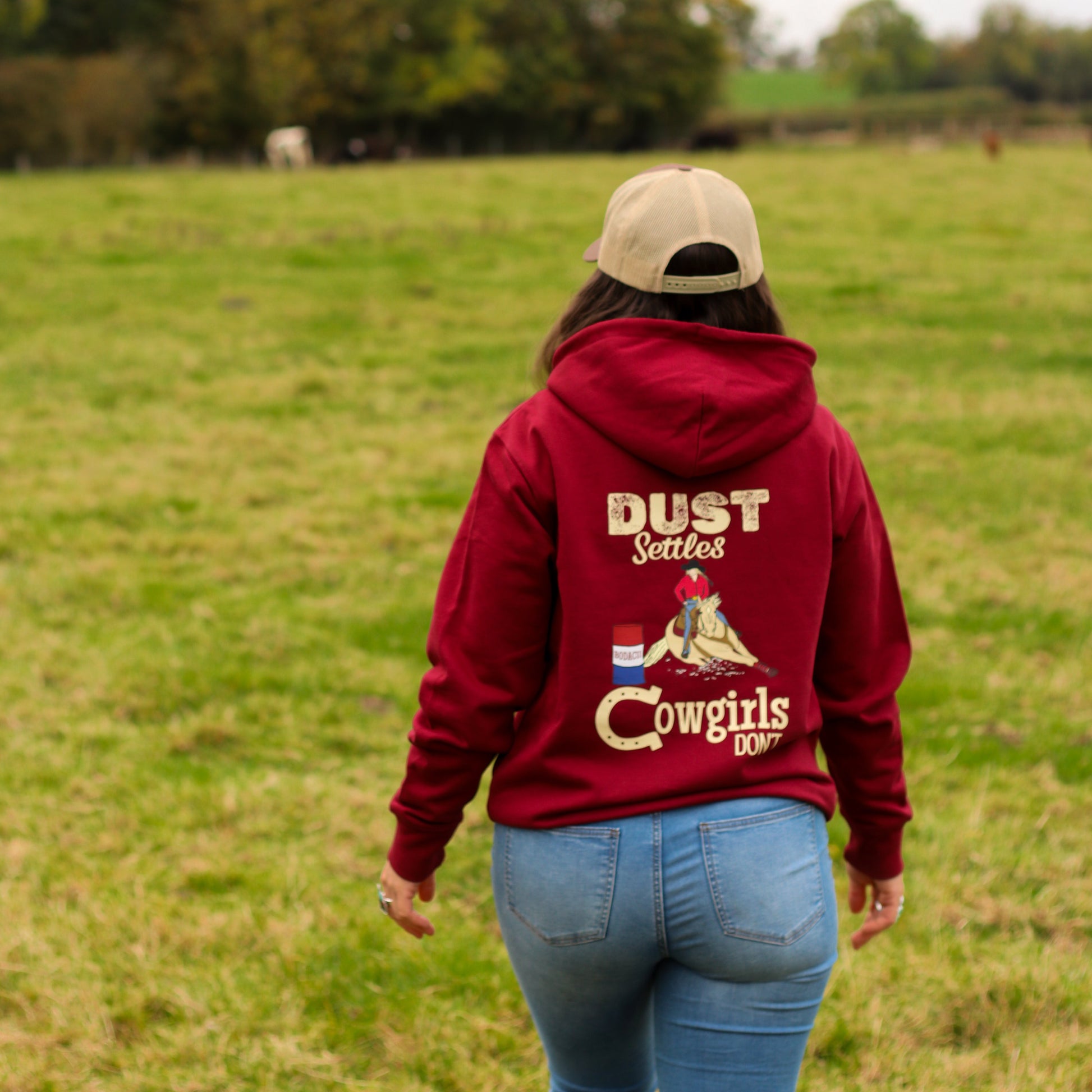 barrel racing cowgirl hoodie