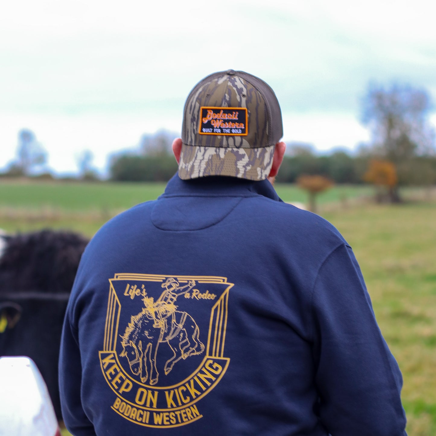cowboy camo trucker cap
